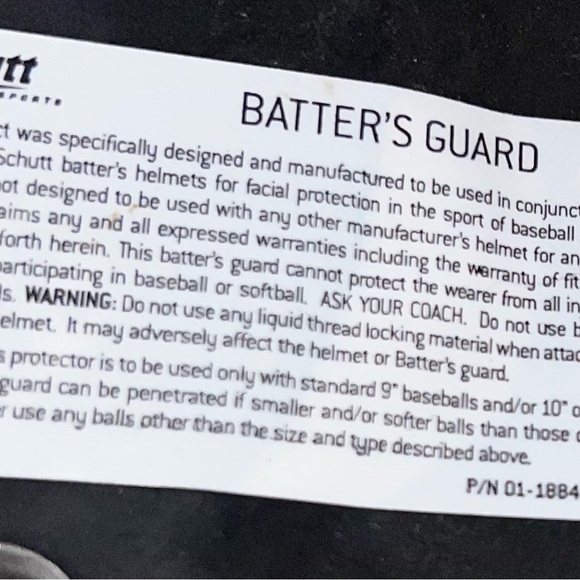 Schutt XR2 baseball or softball batting helmet in a matte black finish - Picture 6 of 6